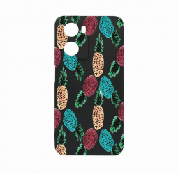 Husa Bestcase Compatibila Cu OPPO A77 5G Ananas rez la uzura Prot Cam Negru c-B 669 