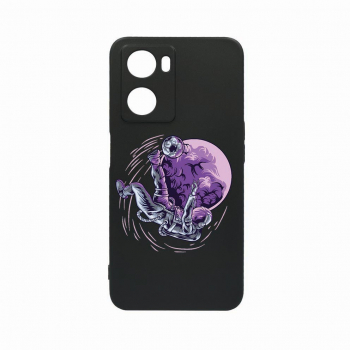 Husa Bestcase Compatibila Cu OPPO A77 5G Astronaut Football rez la uzura Prot Cam Negru c-B 833 
