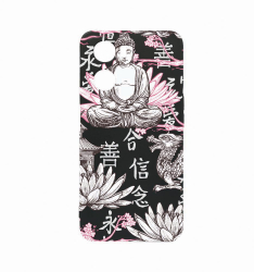 Husa Bestcase Compatibila Cu OPPO A77 5G Buddha rez la uzura Prot Cam Negru c-B 768 