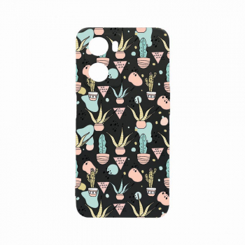 Husa Bestcase Compatibila Cu OPPO A77 5G Cactus rez la uzura Prot Cam Negru c-B 774 