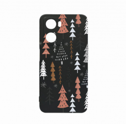 Husa Bestcase Compatibila Cu OPPO A77 5G Christmas Hand Drawn rez la uzura Prot Cam Negru c-B 875 