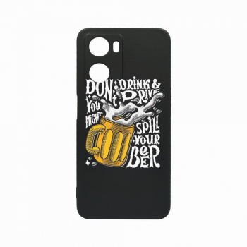 Husa Bestcase Compatibila Cu OPPO A77 5G Dont Drink And Drive rez la uzura Prot Cam Negru c-B 796 