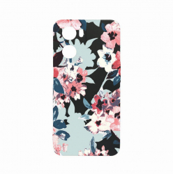 Husa Bestcase Compatibila Cu OPPO A77 5G Flowers Pattern rez la uzura Prot Cam Negru c-B 508 