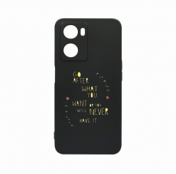 Husa Bestcase Compatibila Cu OPPO A77 5G Go After What You Want rez la uzura Prot Cam Negru c-B 483 