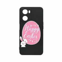 Husa Bestcase Compatibila Cu OPPO A77 5G Happy Easter rez la uzura Prot Cam Negru c-B 689 