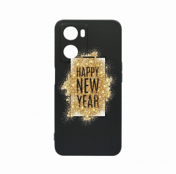 Husa Bestcase Compatibila Cu OPPO A77 5G Happy New Year rez la uzura Prot Cam Negru c-B 355 