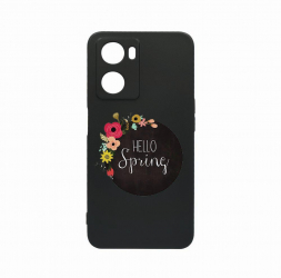 Husa Bestcase Compatibila Cu OPPO A77 5G Hello Spring rez la uzura Prot Cam Negru c-B 684 