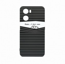 Husa Bestcase Compatibila Cu OPPO A77 5G I Don and rsquo t Care rez la uzura Prot Cam Negru c-B 36 