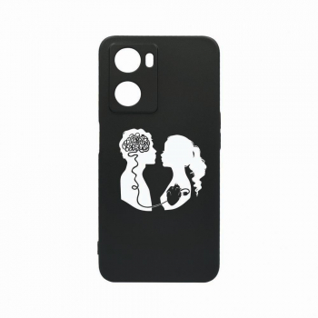 Husa Bestcase Compatibila Cu OPPO A77 5G Love With Brain rez la uzura Prot Cam Negru c-B 748 