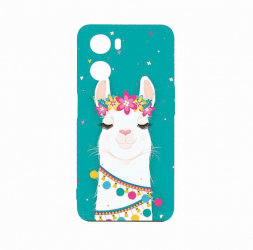 Husa Bestcase Compatibila Cu OPPO A77 5G Lovely Lama rez la uzura Prot Cam Negru c-B 248 