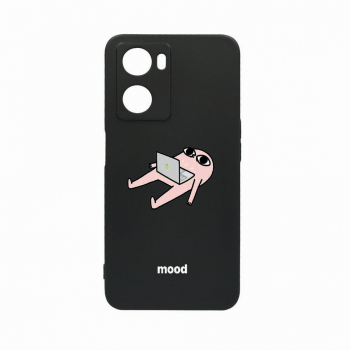 Husa Bestcase Compatibila Cu OPPO A77 5G Meme Mood rez la uzura Prot Cam Negru c-B 659 