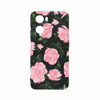 Husa Bestcase Compatibila Cu OPPO A77 5G Pastel Colors Rose rez la uzura Prot Cam Negru c-B 514 