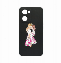 Husa Bestcase Compatibila Cu OPPO A77 5G Princesses Girl Mom rez la uzura Prot Cam Negru c-B 554 