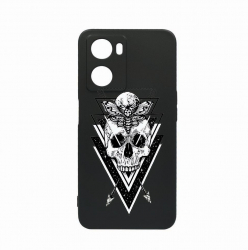 Husa Bestcase Compatibila Cu OPPO A77 5G Skull rez la uzura Prot Cam Negru c-B 191 