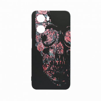 Husa Bestcase Compatibila Cu OPPO A77 5G Skull rez la uzura Prot Cam Negru c-B 253 