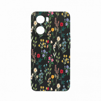 Husa Bestcase Compatibila Cu OPPO A77 5G Spring Flowers rez la uzura Prot Cam Negru c-B 635 
