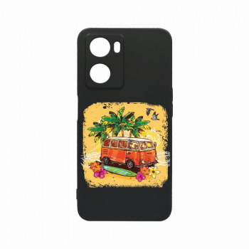 Husa Bestcase Compatibila Cu OPPO A77 5G Summer Car rez la uzura Prot Cam Negru c-B 814 