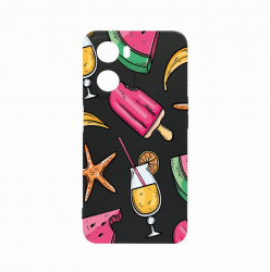Husa Bestcase Compatibila Cu OPPO A77 5G Summer Ornaments rez la uzura Prot Cam Negru c-B 836 