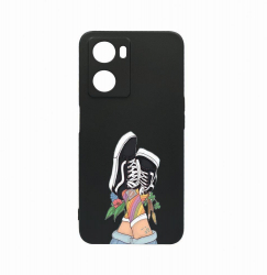 Husa Bestcase Compatibila Cu OPPO A77 5G Vans - Gym Shoes rez la uzura Prot Cam Negru c-B 600