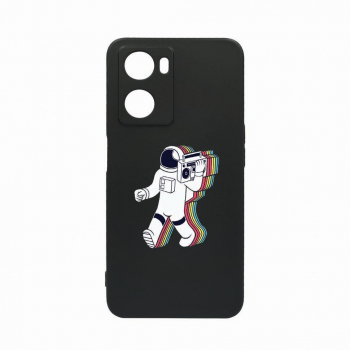 Husa Bestcase Compatibila Cu OPPO A77 5G Walk On Moon rez la uzura Prot Cam Negru c-B 467 