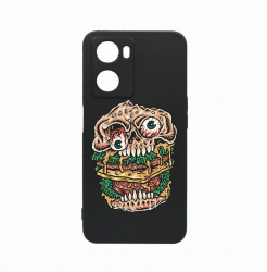 Husa Bestcase Compatibila Cu OPPO A77 5G Zomburger rez la uzura Prot Cam Negru c-B 824 