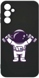 Husa Bestcase Compatibila Cu Samsung Galaxy A14 5G Astronaut Gym rez la uzura Prot Cam Negru c-B 778 