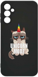 Husa Bestcase Compatibila Cu Samsung Galaxy A14 5G Grumpy Unicorn Mode rez la uzura Prot Cam Negru c-B 654 