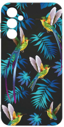 Husa Bestcase Compatibila Cu Samsung Galaxy A14 5G Wild Tropical rez la uzura Prot Cam Negru c-B 186 