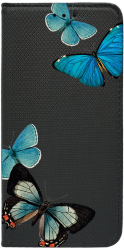 Husa Magnet Book Compatibila Cu Realme 10 Pro 5G Beautiful Blue Butterflies Inchidere Magnetica FLb 991