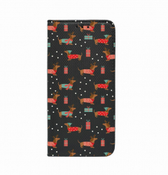 Husa Magnet Book Compatibila Cu Realme 10 Pro 5G Dachshund Christmas Inchidere Magnetica FLb 871 