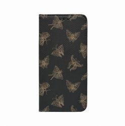 Husa Magnet Book Compatibila Cu Realme 10 Pro 5G Gold Butterfly Inchidere Magnetica FLb 919 