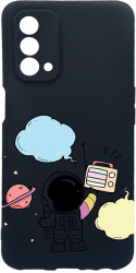 Husa Bestcase Compatibila Cu OPPO A74 5G Astronaut rez la uzura Prot Cam Negru c-B 977 