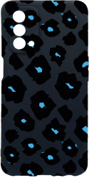 Husa Bestcase Compatibila Cu OPPO A93 5G Blue Leopard Pattern rez la uzura Prot Cam Negru c-B 1039