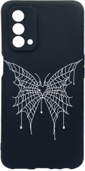 Husa Bestcase Compatibila Cu OPPO A93 5G Butterfly rez la uzura Prot Cam Negru c-B 1042 