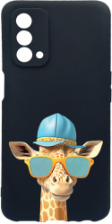 Husa Bestcase Compatibila Cu OPPO A74 5G Cool Giraffe rez la uzura Prot Cam Negru c-B 1007 