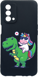 Husa Bestcase Compatibila Cu OPPO A93 5G Dino Rider Unicorn rez la uzura Prot Cam Negru c-B 993 