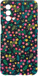 Husa Bestcase Compatibila Cu OPPO A74 5G Flower Pattern rez la uzura Prot Cam Negru c-B 954 