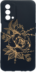 Husa Bestcase Compatibila Cu OPPO A54 5G Golden Rose rez la uzura Prot Cam Negru c-B 989 