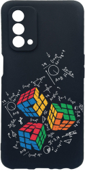 Husa Bestcase Compatibila Cu OPPO A54 5G Rubik Cube rez la uzura Prot Cam Negru c-B 994 