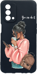 Husa Bestcase Compatibila Cu OPPO A54 5G Shopping Girl rez la uzura Prot Cam Negru c-B 962 