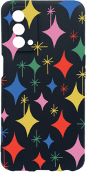 Husa Bestcase Compatibila Cu OPPO A54 5G Star Pattern rez la uzura Prot Cam Negru c-B 988 