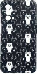 Husa Bestcase Compatibila Cu OPPO A93 5G Teddy Bear Pattern rez la uzura Prot Cam Negru c-B 1028 