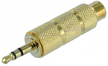 Adaptor Jack 6.3 mm la Jack 3.5 mm elSales ELS-ADJ auriu 