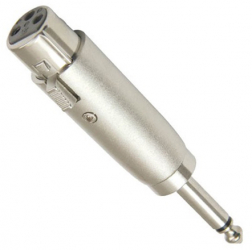 Adaptor XLR Mama - Jack 6.3 mm Tata Mono Metalic 
