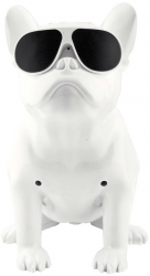 Boxa Portabila Bulldog Cu Bluetooth Cititor USB Card Radio Alb 