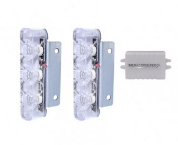 Set 2 Bucati 3 Leduri 6W Lumini Avertizare Stroboscop Pentru Autoturisme si Motociclete 