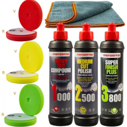 Set de lustruit auto Menzerna 1000 2500 3800 bureti 125/140 KRF3P 
