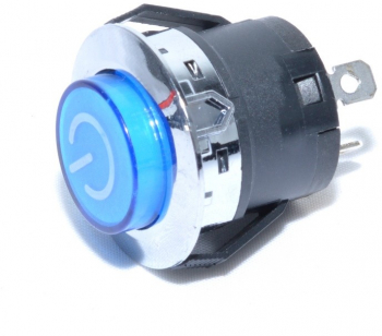 Buton prin Apasare cu Retinere elSales ELS-PB-AD2402 Dimensiuni 22X32mm Tensiune Alimentare 24 V Lumina LED Design Compact 