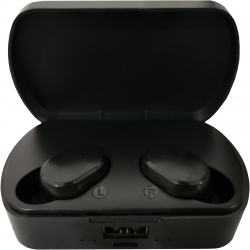 Casti Bluetooth elSales ELS-TWS-10 distanta maxima 10 metri dock incarcare negru 