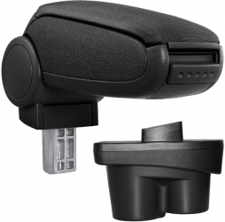 Cotiera auto Opel Corsa E 2014-2019 negru imitatie de piele 